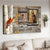 Jesus painting, Wooden window, Cardinal painting, I am always with you - Heaven Landscape Canvas Prints, Wall Art