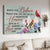 Northern cardinal, Hydrangea flower, Garden fence, Love never dies - Heaven Landscape Canvas Prints, Wall Art