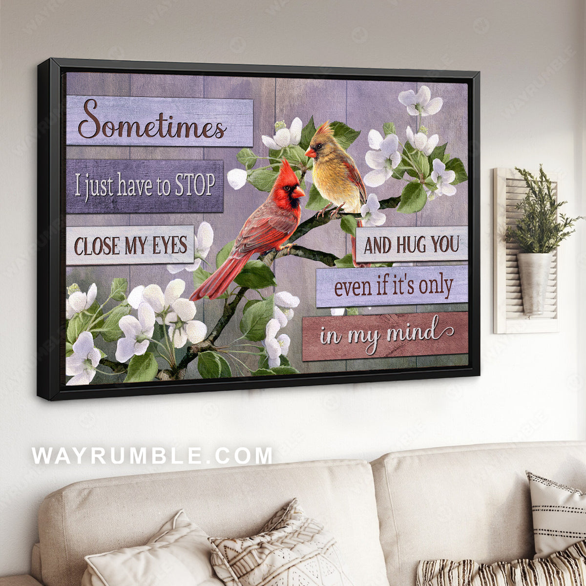 Dogwood blooms, Colorful cardinals, Sometimes I just have to stop - Heaven Landscape Canvas Prints, Wall Art