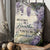 Wisteria, Purple flower, White butterfly, As long as I breathe, You'll be remembered - Heaven Portrait Canvas Prints, Wall Art