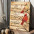 Cardinal painting, Cranberry tree, You are loved beyond words - Heaven Portrait Canvas Prints, Wall Art
