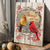Watercolor cardinal, Frozen cranberry, Wooden wreath, I am always with you - Heaven Portrait Canvas Prints, Wall Art