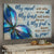 Blue butterfly watercolor painting, My mind still talks to you - Heaven Landscape Canvas Prints, Wall Art