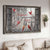 Red cardinals, White flowers, Winter forest, Angels are near- Heaven Landscape Canvas Prints, Wall Art