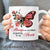 Pink butterfly, Light pink rose, Always on my mind, Forever in my heart - Heaven White Mug