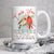 Watercolor cardinal, Cranberry drawing, I miss your voice, I miss your smile - Heaven White Mug