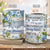 Flower painting, Blue butterfly, I will feel you in my heart forever - Heaven AOP Mug