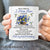 Flower basket, Blue flower, Vintage painting, I can feel my heart breaking - Heaven White Mug