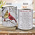 Cute cardinal drawing, White snow, Winter painting, I never left you - Heaven AOP Mug