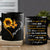 Sunflower painting, Orange butterfly, Stars in the sky, My piece in heaven - Heaven Black Mug