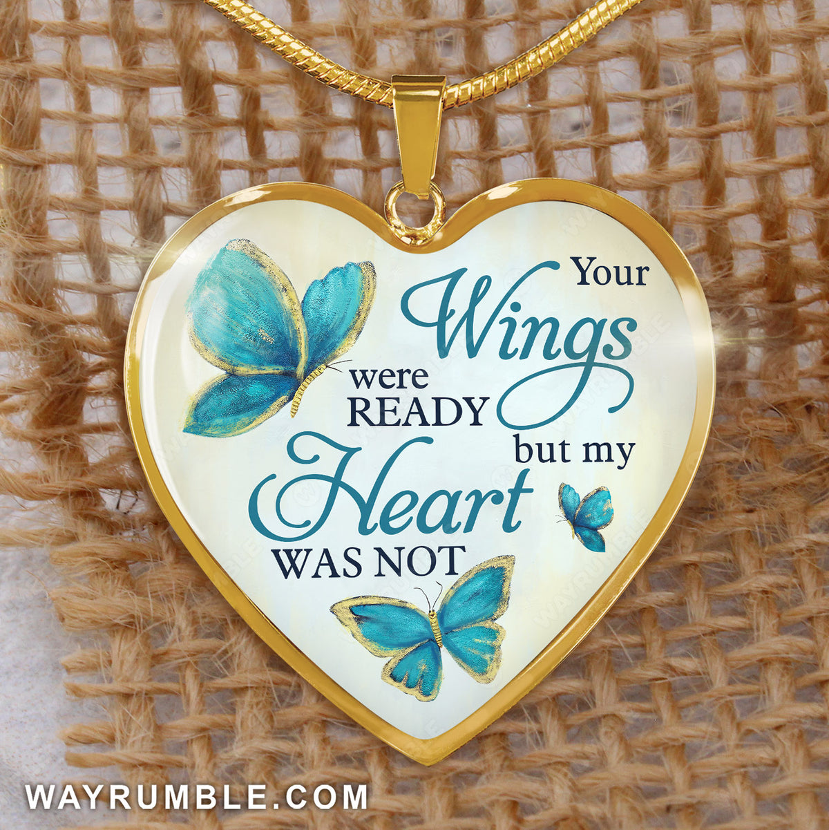 Your wings were ready but outlet my heart was not necklace