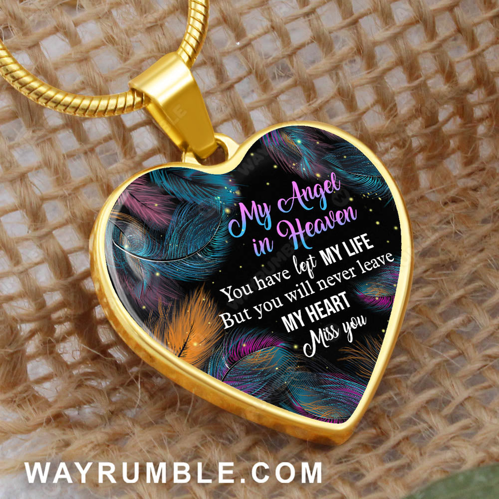 Angel in shop heaven necklace