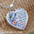 Butterfly painting, My soul knows you are at peace - Heaven Heart Necklace