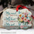 Brilliant flower painting, Blue butterfly, Pink rose, My mind still talks to you - Heaven Aluminum Ornament