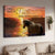 Jesus, Horse, By the river, Sunset - Just have faith Landscape Canvas Prints, Wall Art