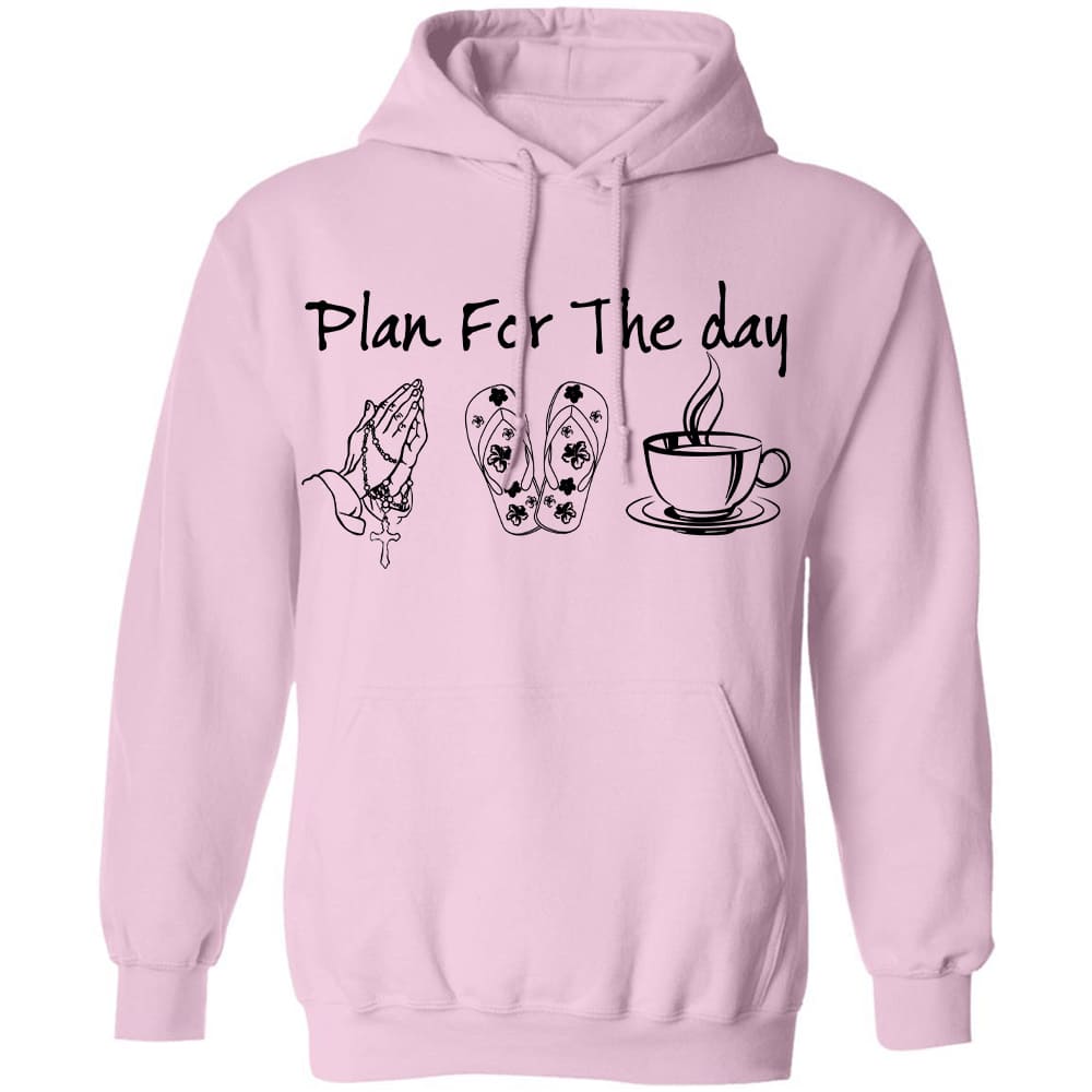 Praying hands, sandal, tea - Plan for a day - Jesus White Apparel