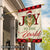 Joy to the world - Jesus, Christmas, German shepherd Flag