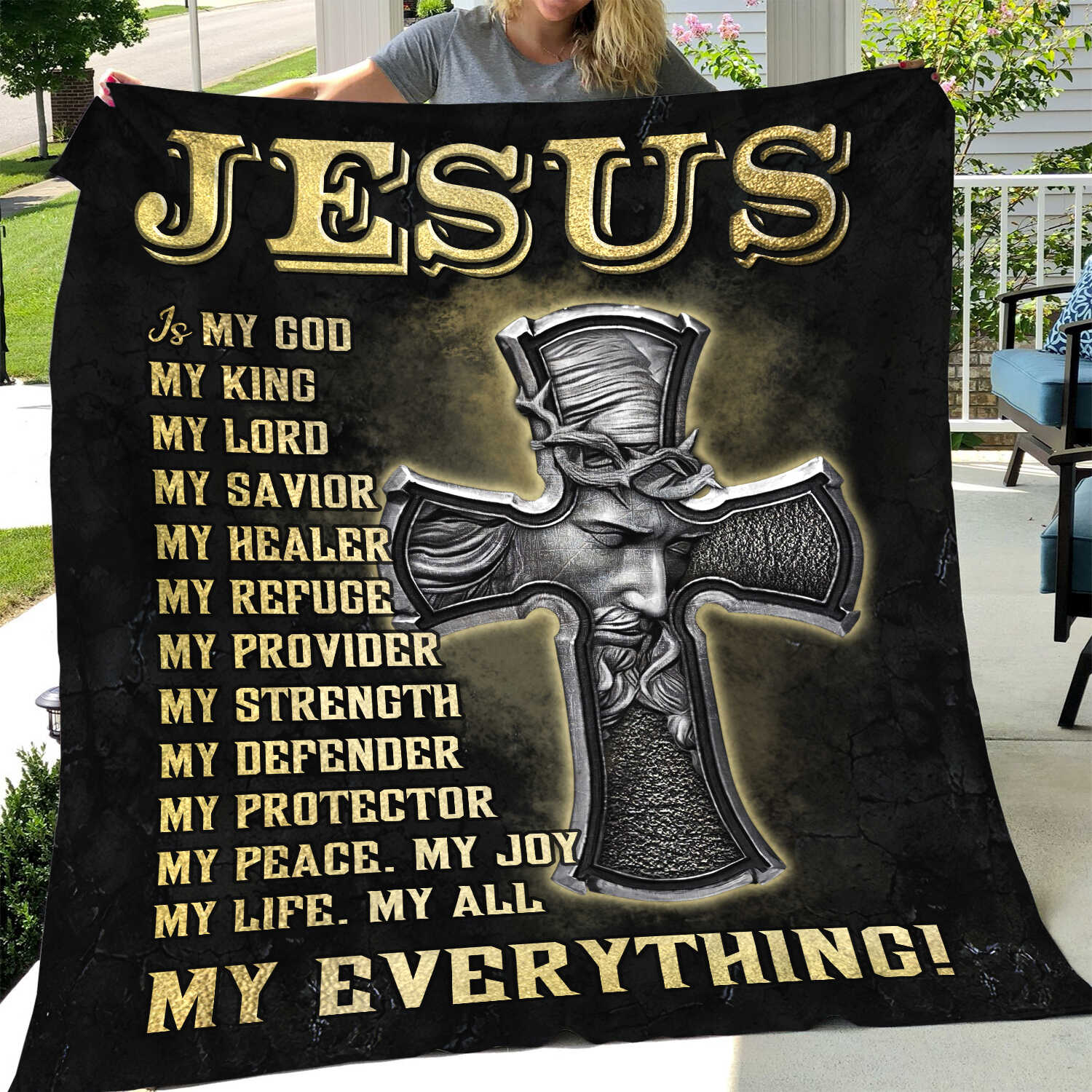 Jesus - The cross - Jesus is my everything - Blanket