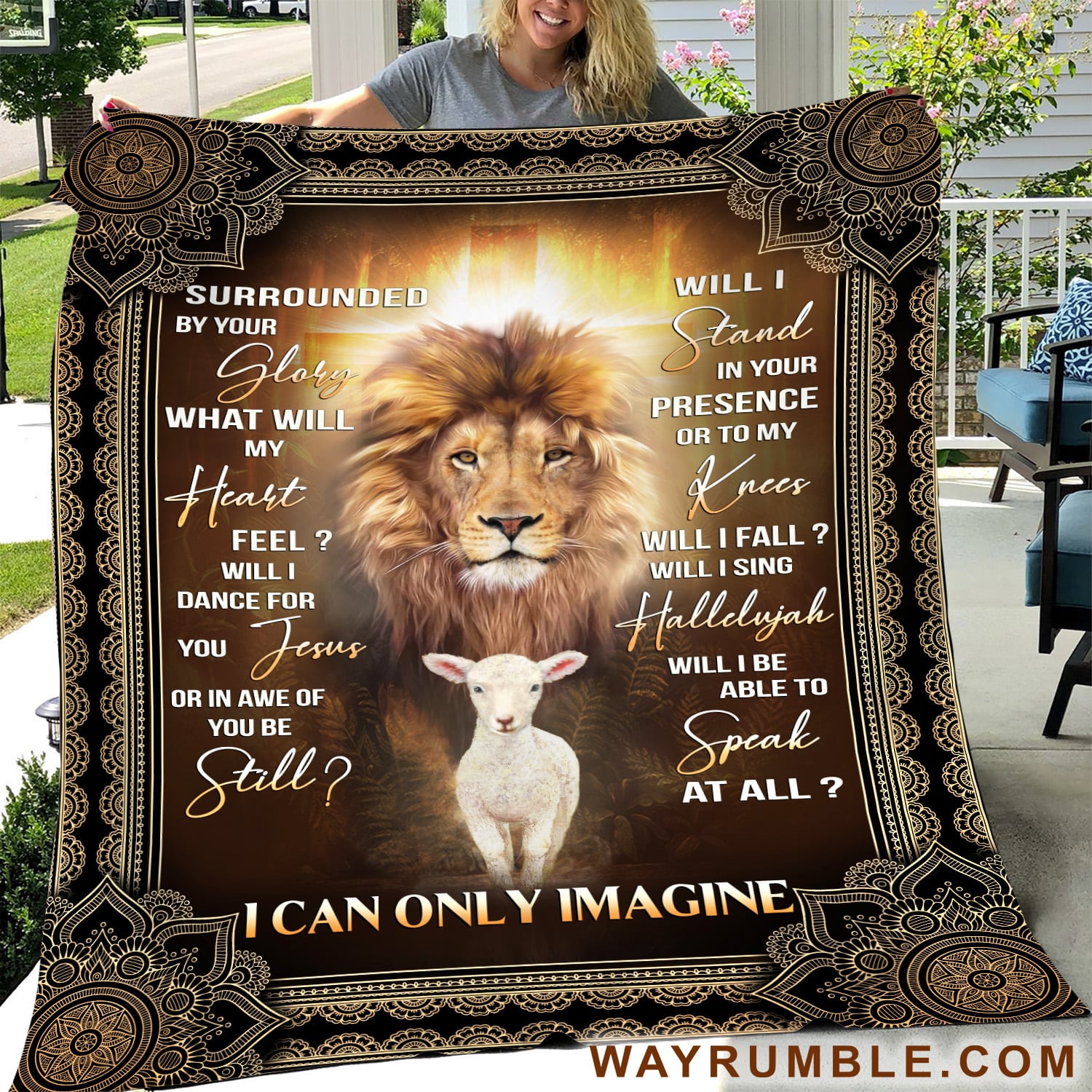 Jesus - The Lion and the Lamb - I can only imagine - Blanket