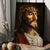 Stunning Jesus painting, Crown of thorn drawing, The real face of Jesus - Jesus Portrait Canvas Prints, Christian Wall Art