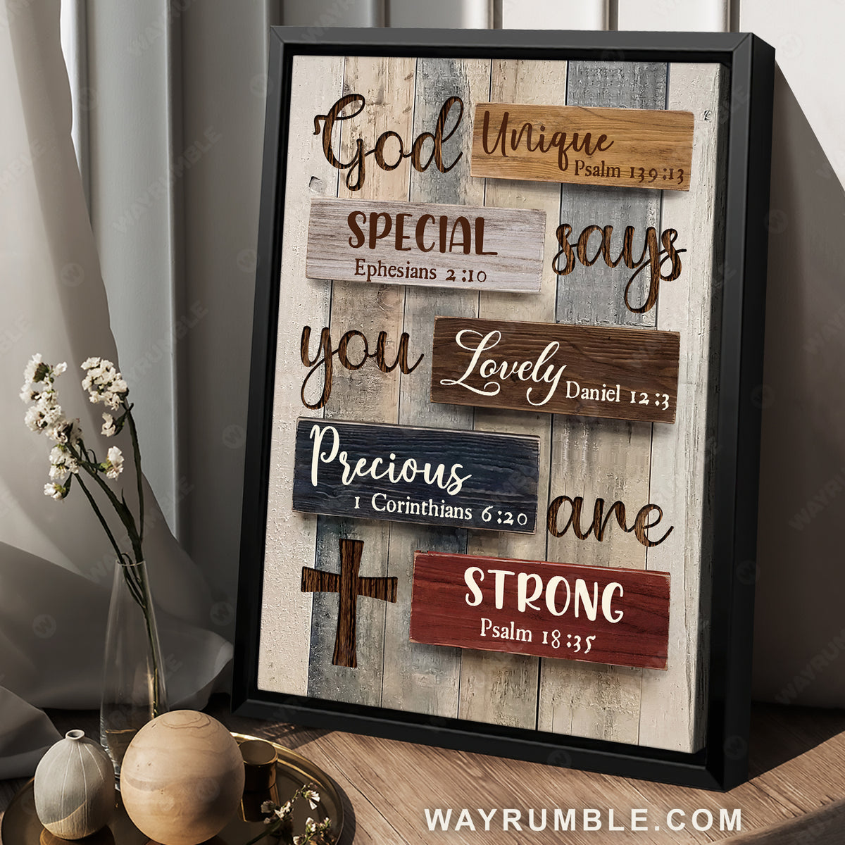 Jesus artwork, Jesus is King, Beautiful cross, God says you are unique - Jesus Portrait Canvas Prints, Home Decor Wall Art