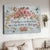 Stunning flower wreath, Colorful hummingbird, Every day is a new beginning - Jesus Landscape Canvas Prints, Home Decor Wall Art