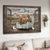 Watercolor cow, Blue chair, Farm painting, Today I choose joy - Jesus Landscape Canvas Prints, Christian Wall Art