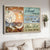 Beautiful sunset, Lovely dragonfly, Dandelion, Accept what is let go - Jesus Landscape Canvas Prints, Home Decor Wall Art