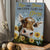Watercolor cow, Sunflower field, Pretty butterfly, Rise and shine - Jesus Portrait Canvas Prints, Christian Wall Art