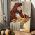 Little German Shepherd, The world in his arm, Jesus artwork - Jesus Portrait Canvas Prints, Christian Wall Art