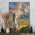 Holding my hand, Jesus painting, Salvation prayer, Sunflower field - Jesus Portrait Canvas Prints, Christian Wall Art