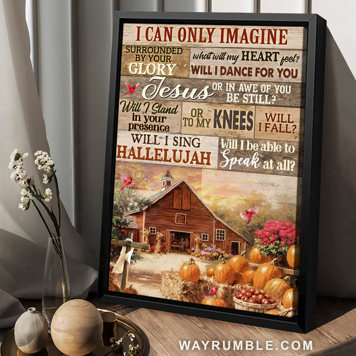 Halloween painting, Lovely farm, Cute pumpkin, I can only imagine - Jesus Portrait Canvas Prints, Home Decor Wall Art