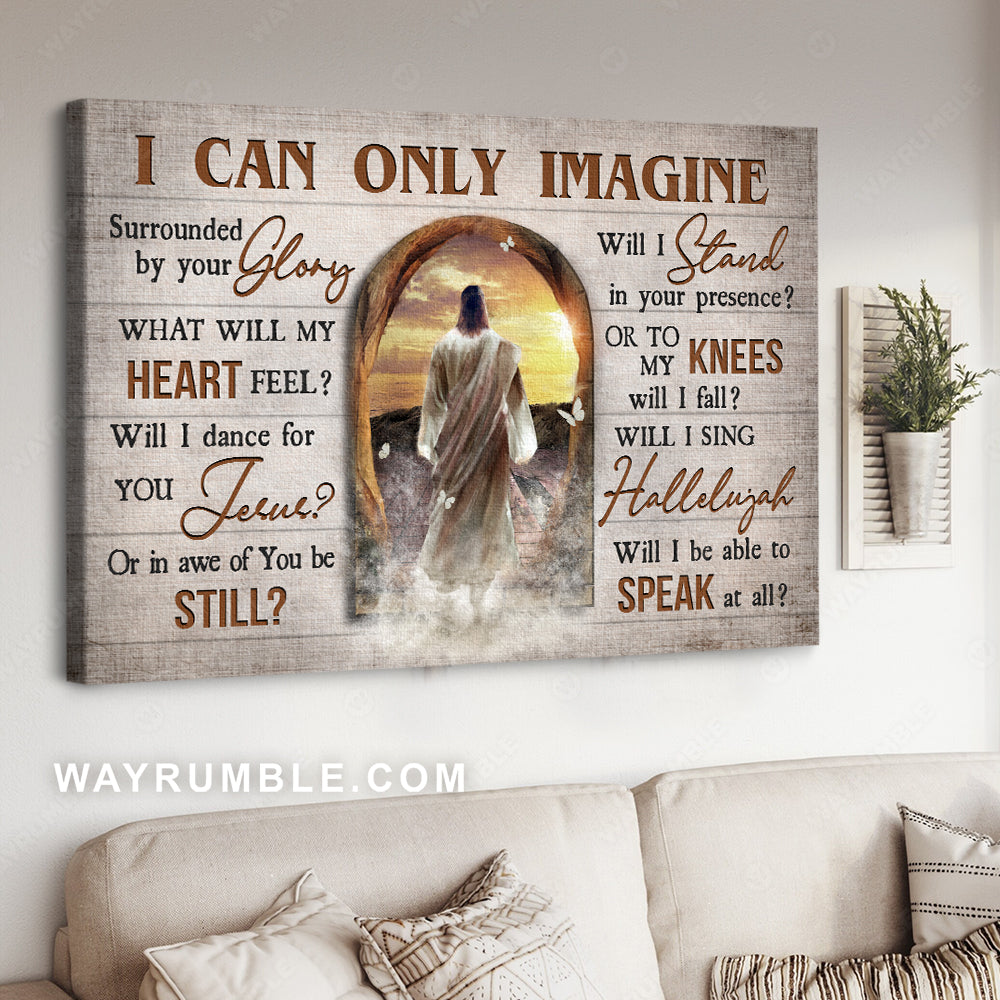 Jesus painting, Sunset, The way to heaven, I can only imagine - Jesus Landscape Canvas Prints, Christian Wall Art