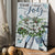 Daisy flower, Blue bicycle, Butterfly, Today I choose joy - Jesus Portrait Canvas Prints, Christian Wall Art