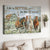 Running horse, Daisy field, Green house, Life is better on the farm - Jesus Landscape Canvas Prints, Home Decor Wall Art