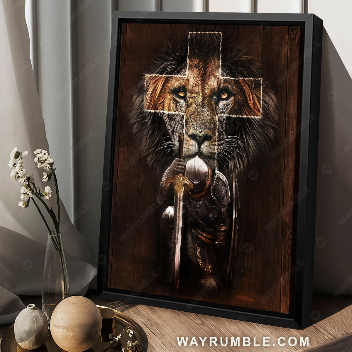 Jesus symbol, Warrior drawing, Black lion, Beautiful cross painting - Jesus Portrait Canvas Prints, Wall Art
