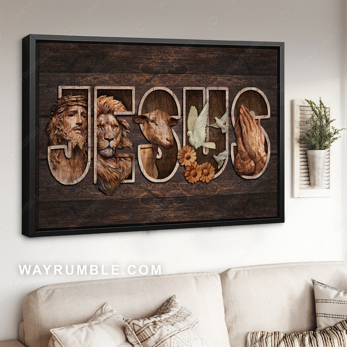 Jesus symbol, The life of Jesus, Pray for healing, Jesus - Jesus Landscape Canvas Prints, Christian Wall Art
