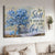 Blue flower, Beautiful butterfly, Cross symbol, Be still and know that I am God - Jesus Landscape Canvas Prints, Living Room Wall Art
