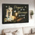 Candle drawing, White lily flower, Wooden cross, Prayers go up, Blessings go down - Jesus Landscape Canvas Prints, Christian Wall Art