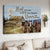 Green meadow, Watercolor horses, Windmill, Heal the past - Jesus Landscape Canvas Prints, Christian Wall Art