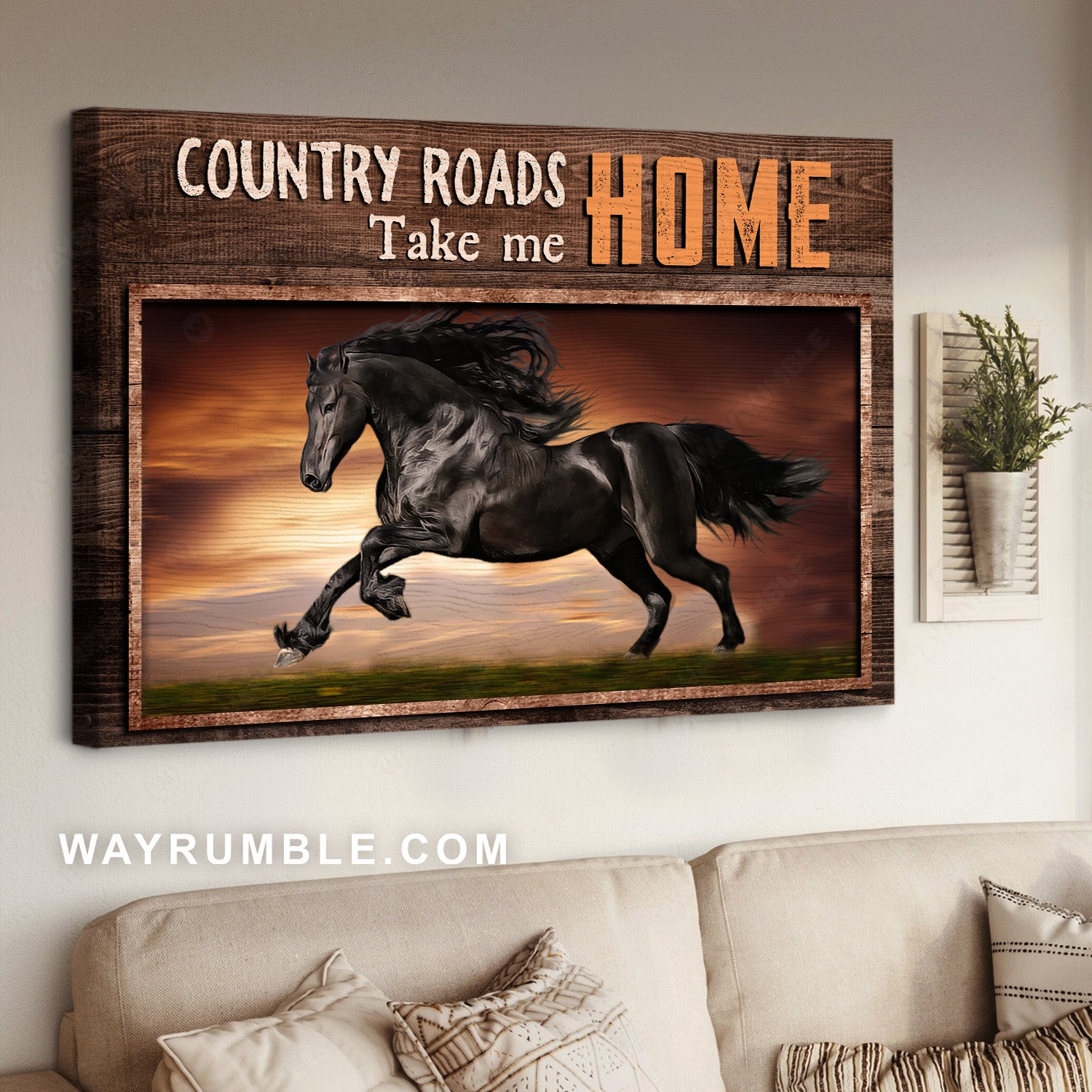 Running horse, Amazing artwork, Country roads take me home - Jesus Landscape Canvas Prints, Home Decor Wall Art