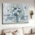 White poppy flower, Blue rose, Ocean view, Today I choose joy - Jesus Landscape Canvas Prints, Christian Wall Art