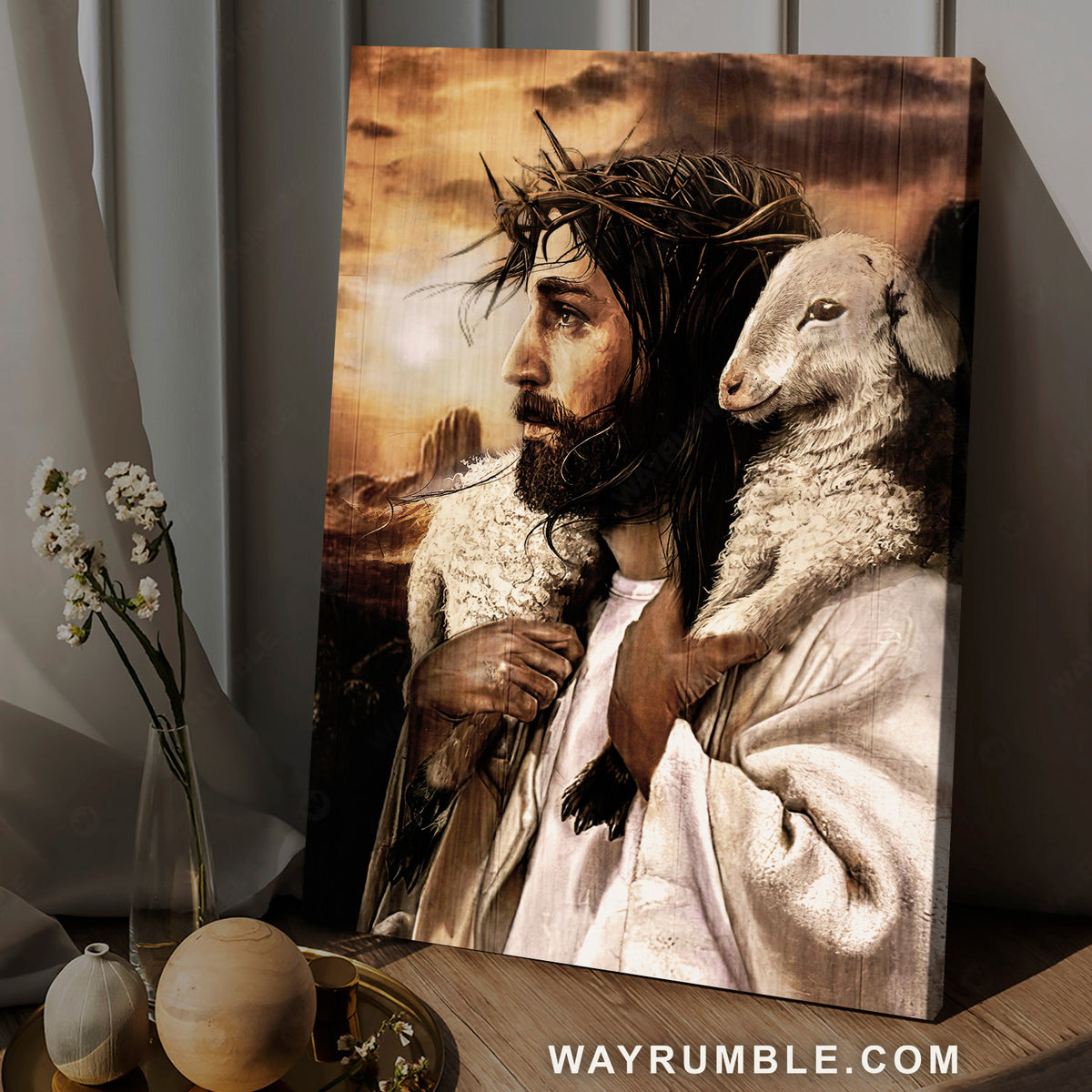 Jesus calls, Beautiful lamb, The life of Jesus, Jesus painting - Jesus Portrait Canvas Prints, Home Decor Wall Art