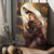 Pray for healing, Woman warrior, Walking with Jesus, Lavender field - Jesus Portrait Canvas Prints, Christian Wall Art