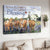 Watercolor cow, Lavender field, The love of a family is life's greatest blessing - Jesus Landscape Canvas Prints, Christian Wall Art
