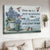 Vintage blue flower, Beautiful hummingbird, Every day is a new beginning - Jesus Landscape Canvas Prints, Christian Wall Art