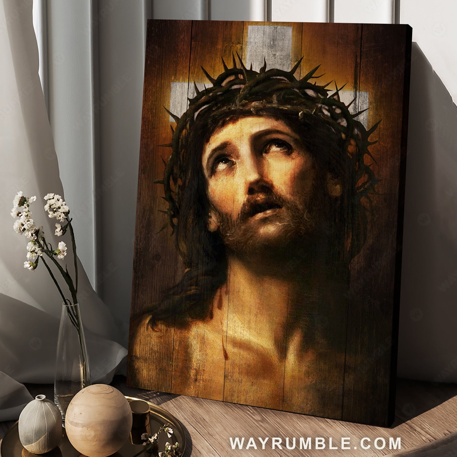 Beautiful Jesus artwork, The real face of Jesus, Jesus calls, White cross - Jesus Portrait Canvas Prints, Christian Wall Art