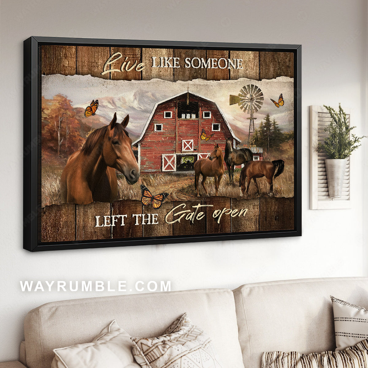 Quarter horses, Rice field drawing, Amazing barn, Live like someone - Jesus Landscape Canvas Prints, Christian Wall Art