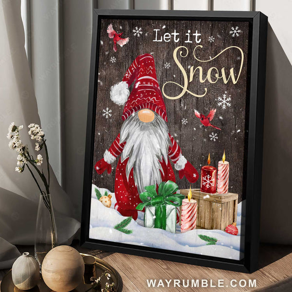 Personalized Planet Black & Red Holiday Gnomes Snow Scene Personalized Narrow  Doormat in 2023