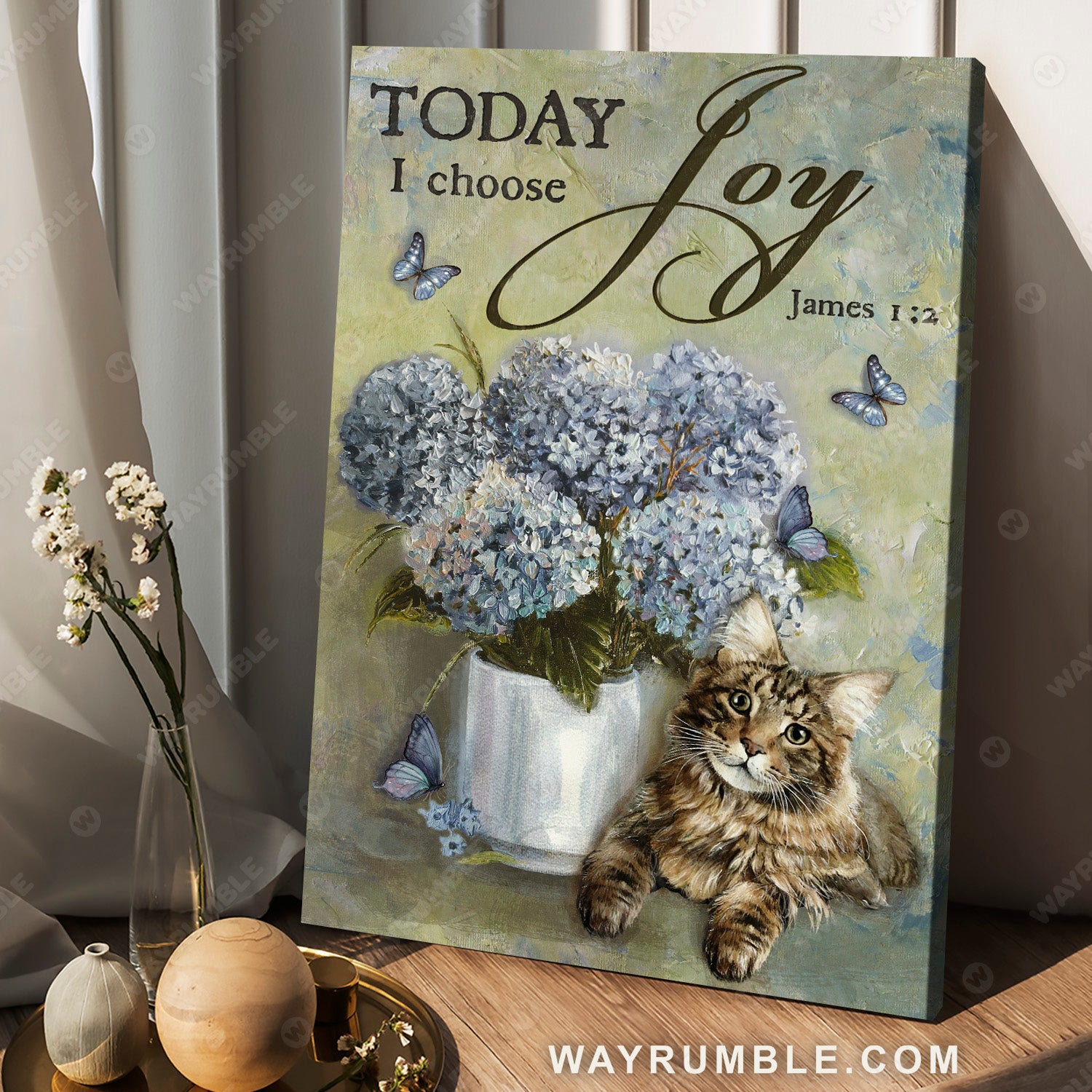 Blue hydrangea, Pretty cat, Butterfly drawing, Today I choose joy - Jesus Portrait Canvas Prints, Christian Wall Art